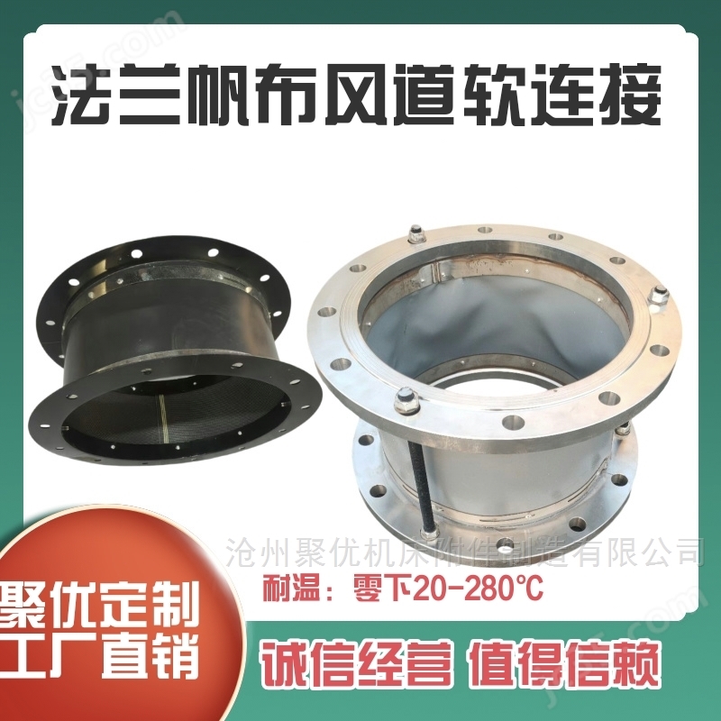 Fan soft connection fireproof soft connection